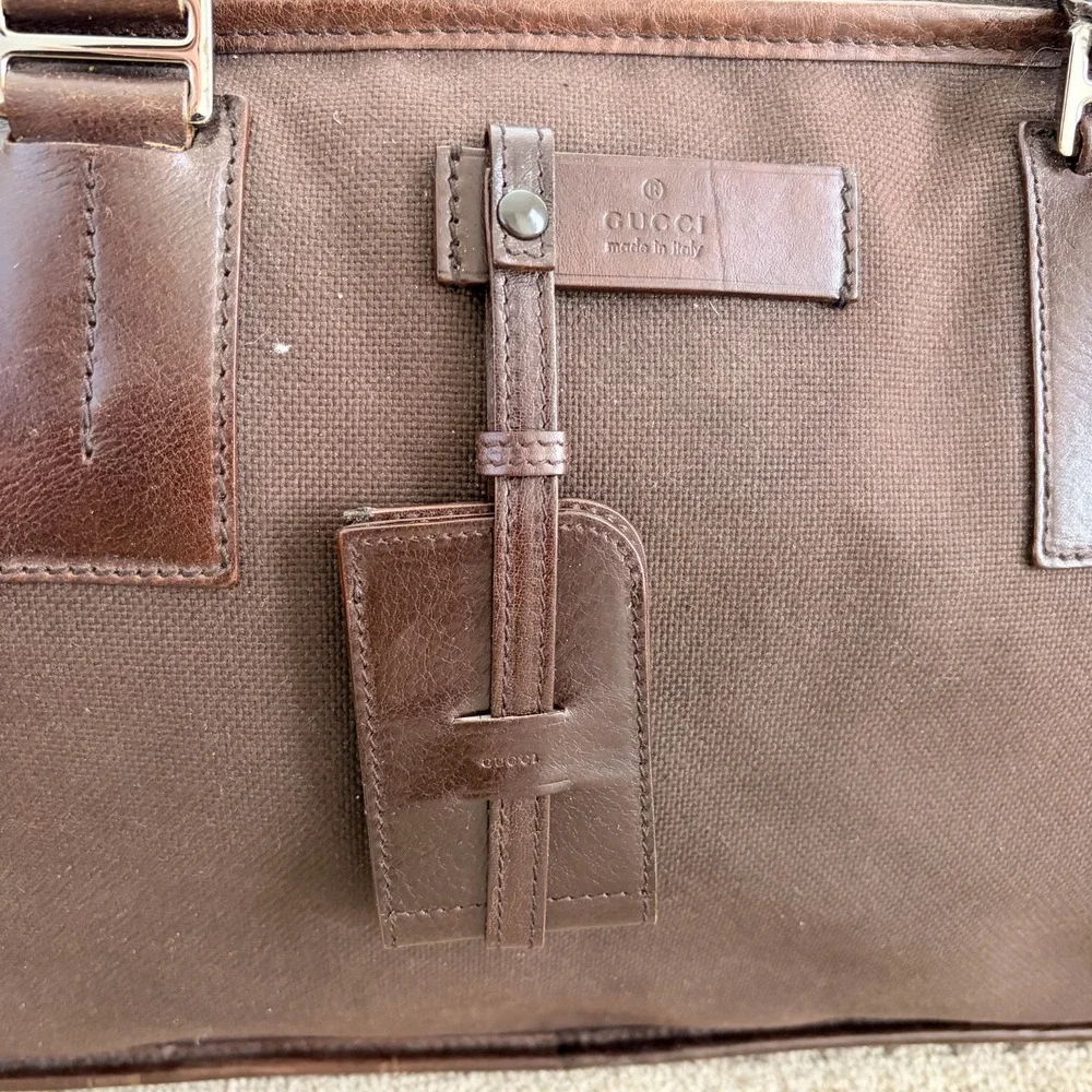 Gucci brown canvas